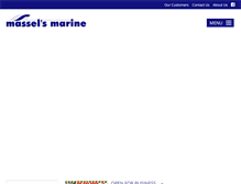 Tablet Screenshot of masselsmarine.com